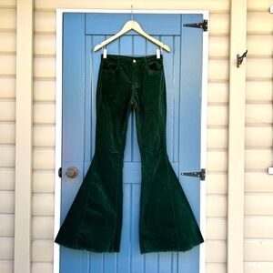 Saints & Hearts Flared Corduroy Pants Women’s Size Medium